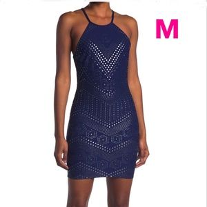 M - NWT Jump Dew Drop Halter Neck Mini Dress